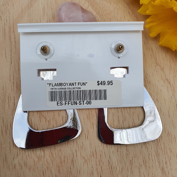 "Flamboyant fun" Silver Earrings - Picture 2 of 6